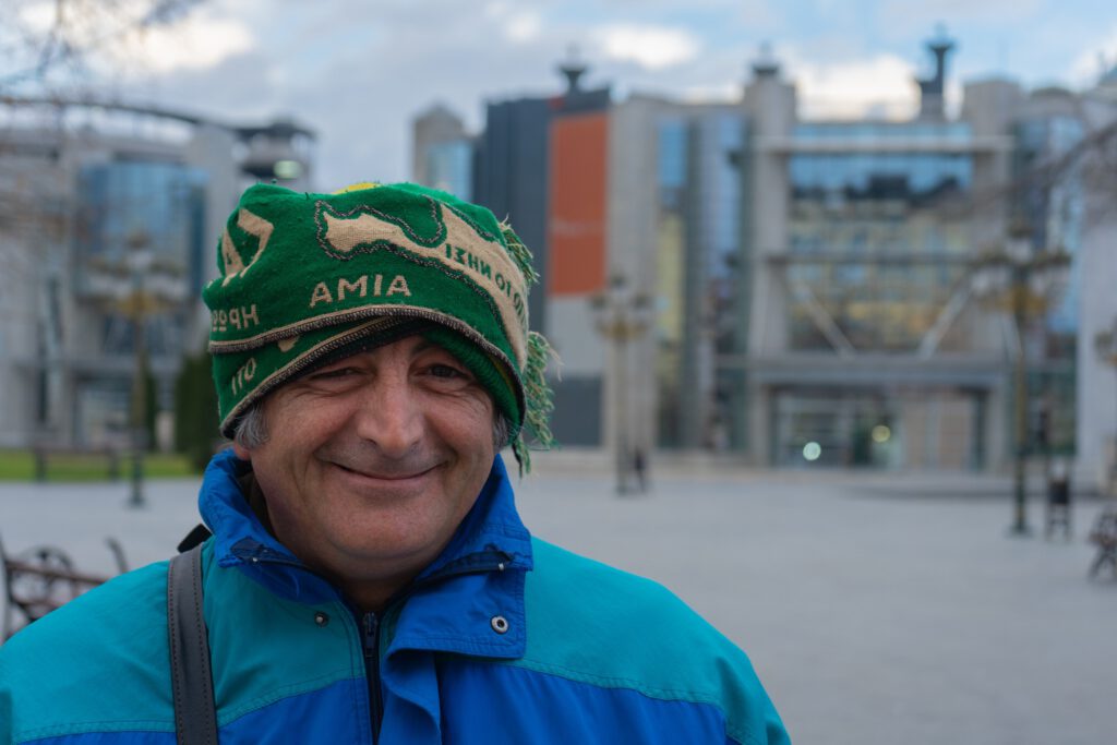 Stallholder from Skopje.