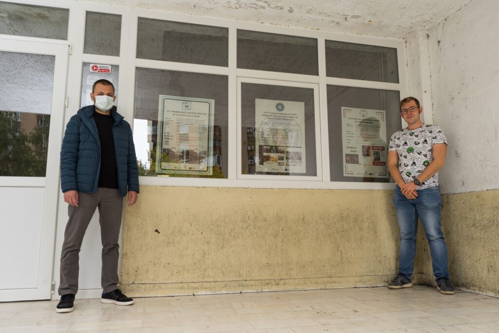 Dejan Patrnogik, a school psychologist and me.