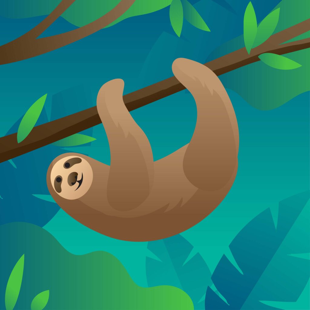 Sloth outraged by the working pace and the attitude of the slacker at the embassy.