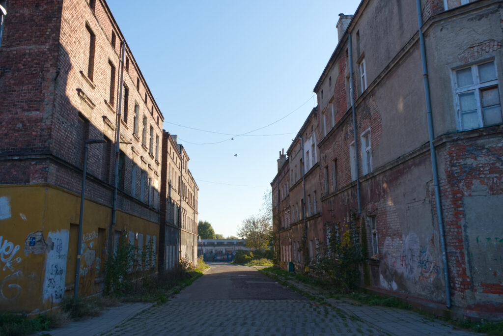 Industriální a postindustriální části města.