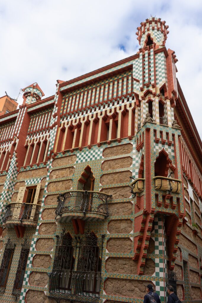 Casa Vicens – one of the buildings built by Antoni Gaudí.