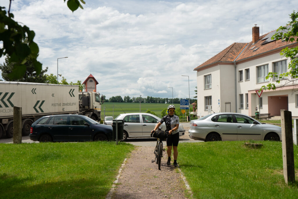 A bicyclist who had ridden 100 km and went on to ride another 120 km to Vienna.