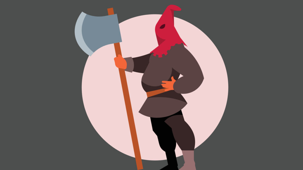 A reliable executioner of the public good. Source: <a href="https://www.vecteezy.com/free-vector/executioner" target="_blank">Executioner Vectors, Vecteezy</a>